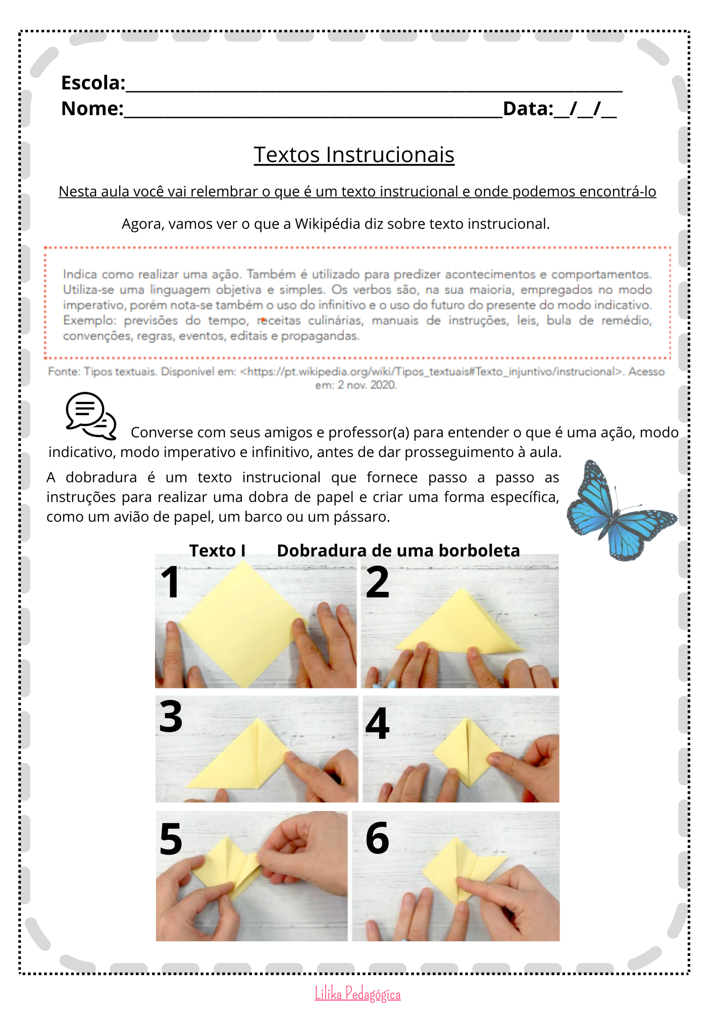 Texto Instrucional – 5º ano – Lilika Pedagógica | Descomplicando a vida ...