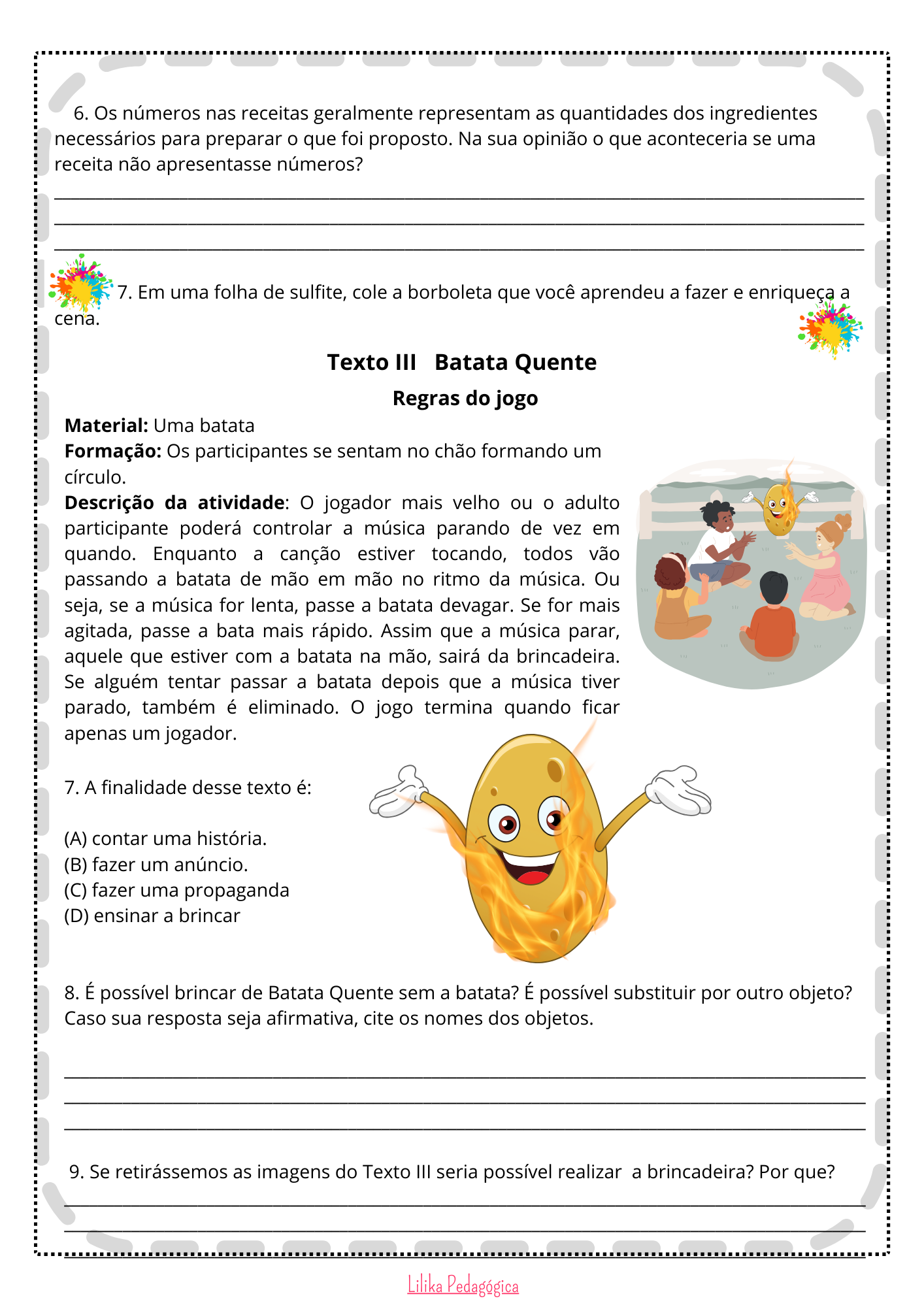 Texto Instrucional – 5º ano – Lilika Pedagógica | Descomplicando a vida ...
