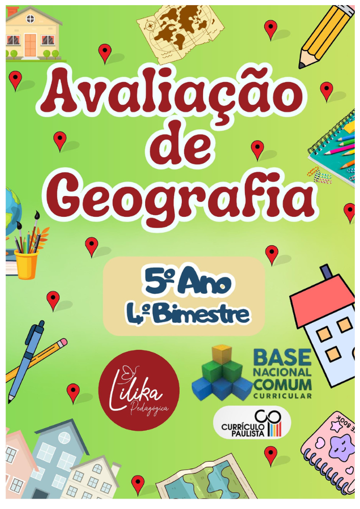 5º ano - Avaliação de Geografia - 4º Bimestre