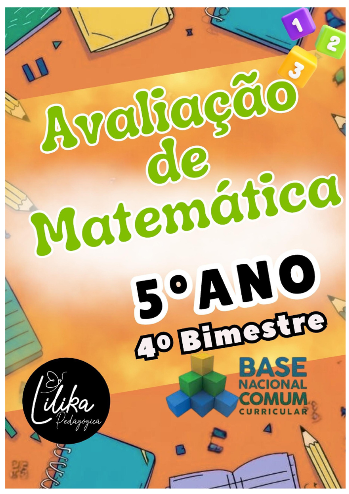 Avaliação de Matemática - 5º ano - 4º bimestre