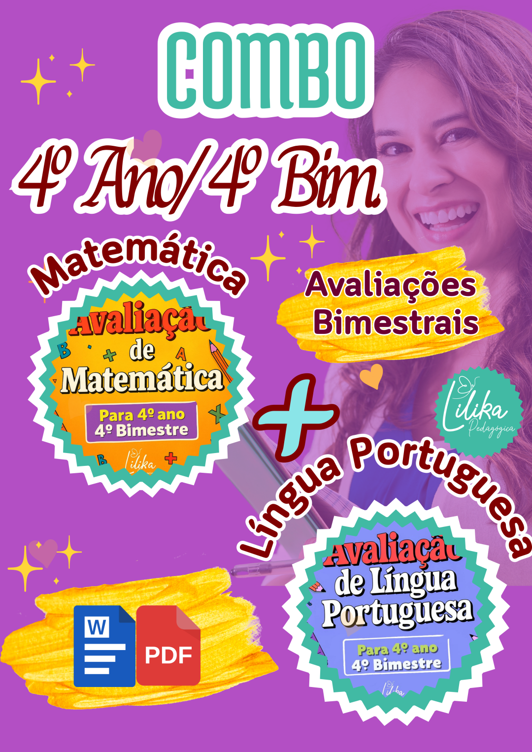 Combo de Avaliações 4º ano/4ºBimestre