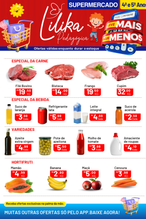 capa_4º e 5º anos- Sistema Monetário- Lilika Supermercados Multiplicação